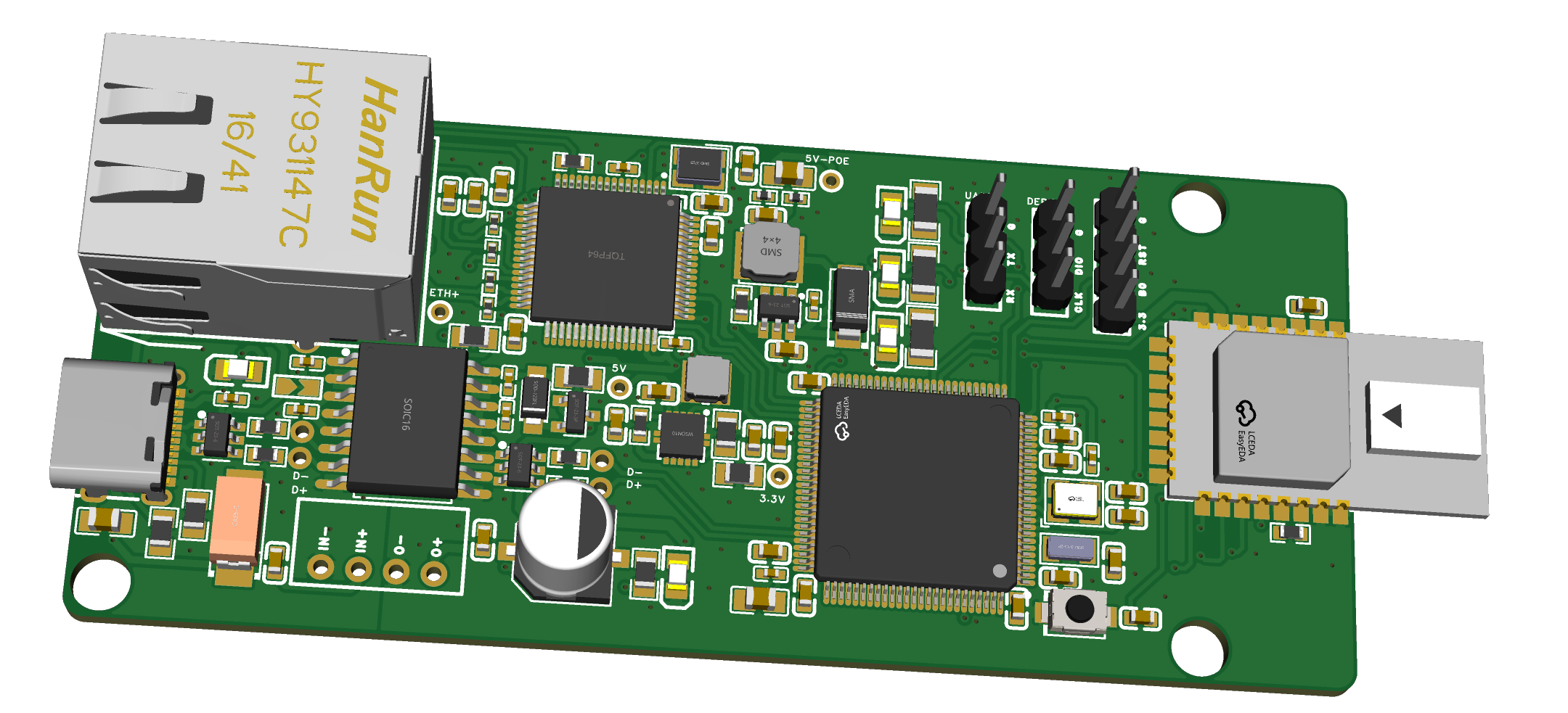 STM32 PoE UWB Board PCB